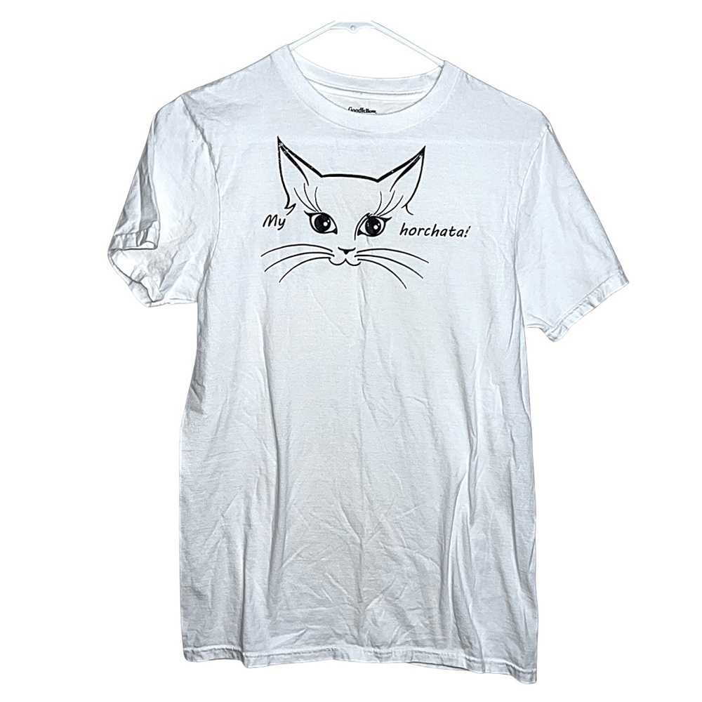 3/$25 🍄 Goodfellow & Co My Horchata Cat T-shirt Size Small